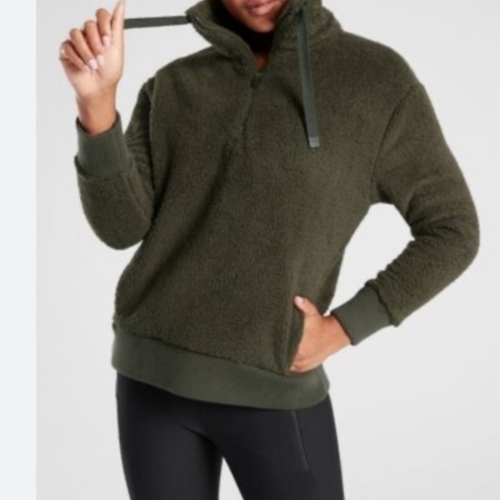 Athleta Sherpa Pullover Jacket - image 1